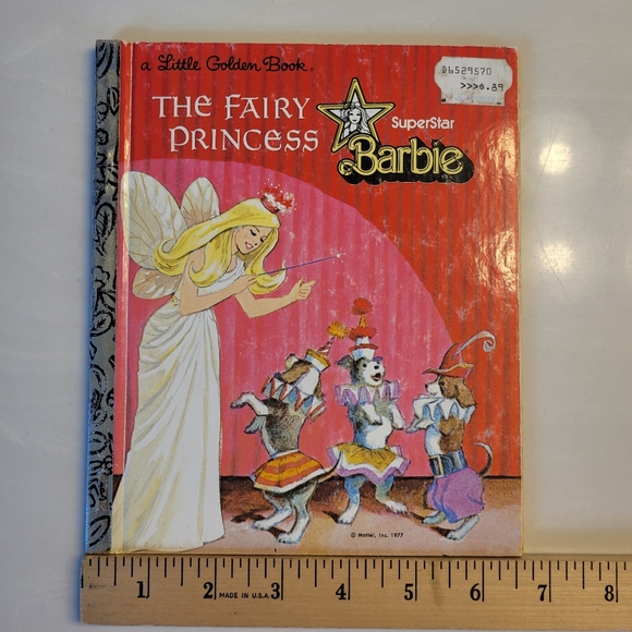 BARBIE LITTLE GOLDEN BOOK SuperStar Barbie The Fairy Princess 1977 - Picture 4 of 13
